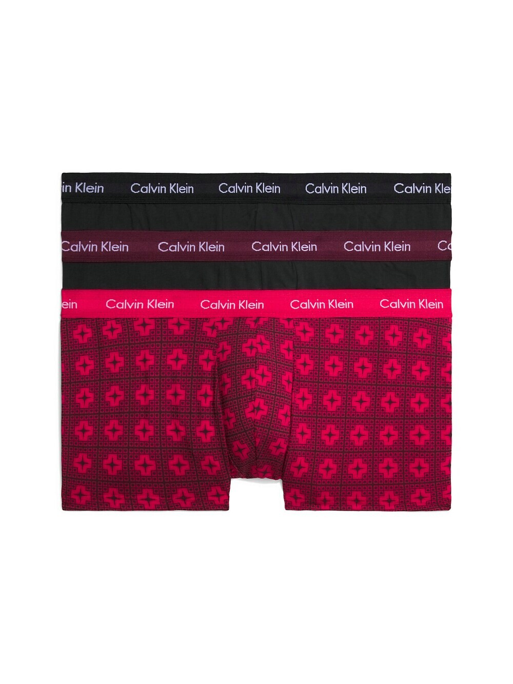 

Трусы боксеры Calvin Klein, розовый/пурпурный/темно-розовый/черный