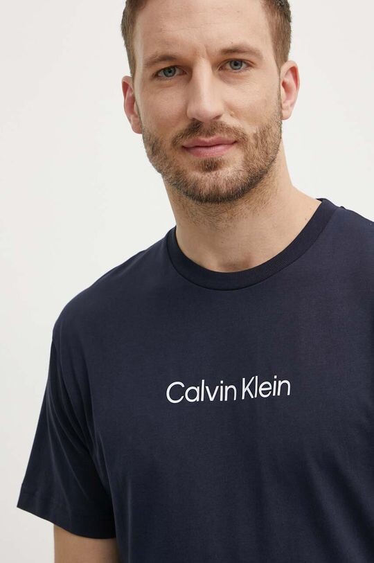 

Хлопковая футболка Calvin Klein, темно-синий
