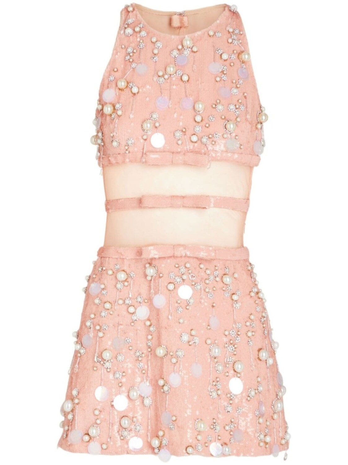 

Giambattista Valli короткое платье с пайетками, розовый
