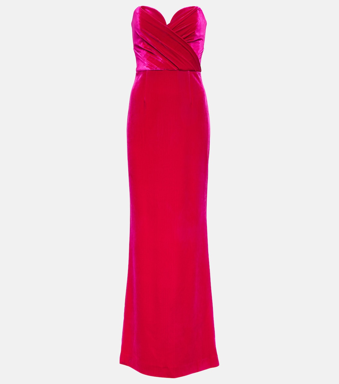 Бархатное платье bernadette без бретелек Rebecca Vallance, розовый цена и фото