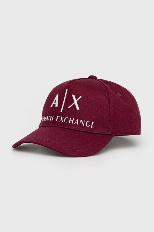 

Хлопчатобумажная шапка Armani Exchange, гранат