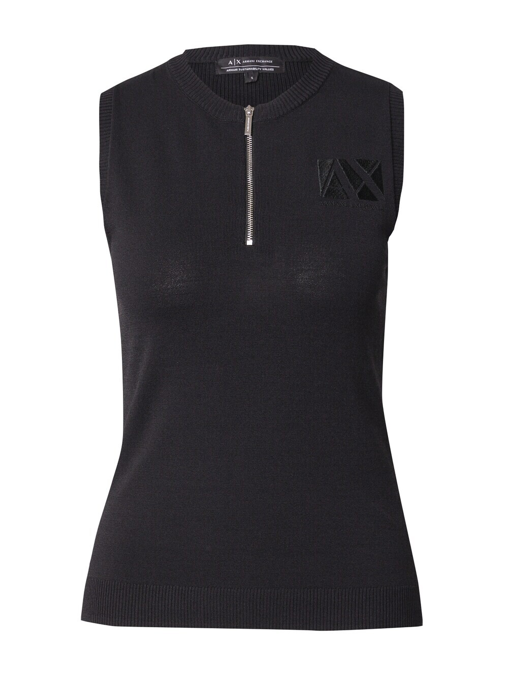 

Вязаный топ Armani Exchange, черный