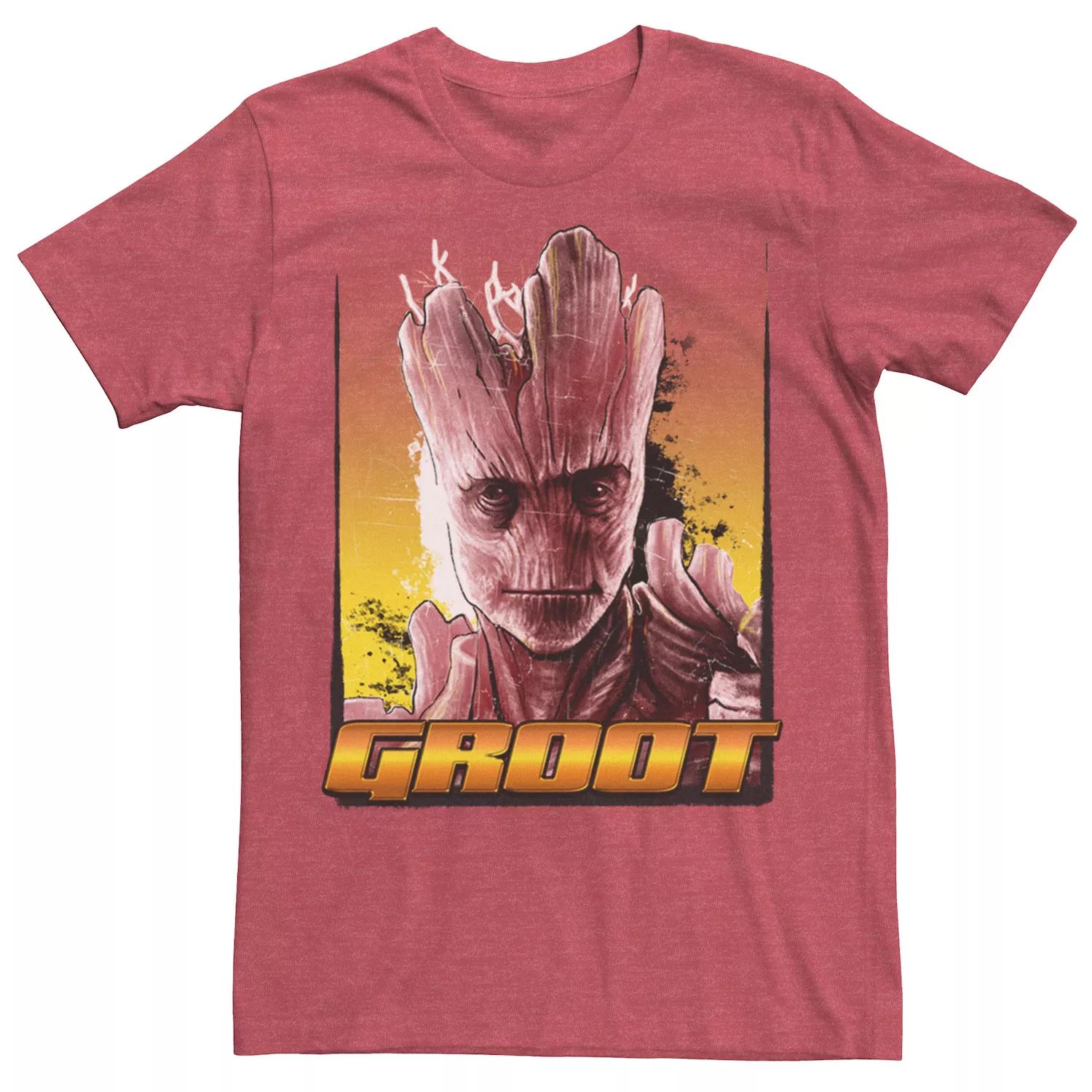 цена Мужская футболка Marvel Groot Guardians of the Galaxy Stoic
