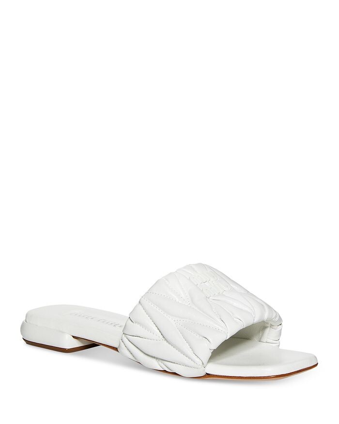 

Женские сандалии Slip On Dimensional Slide Miu Miu