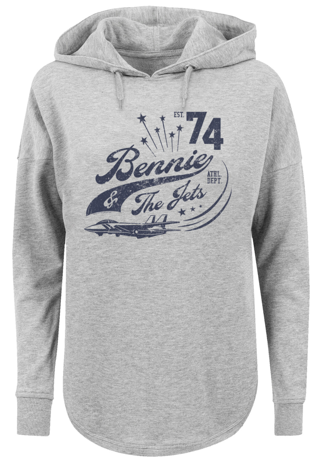 

Толстовка F4NT4STIC Oversized Hoodie Elton John Bennie And The Jets, серый