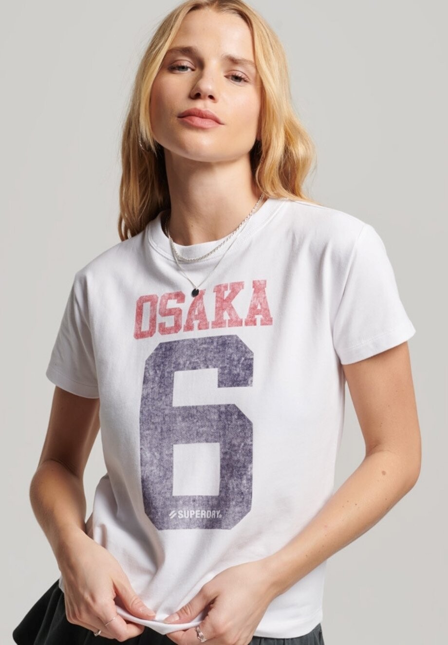 

Футболка с принтом Superdry, белый