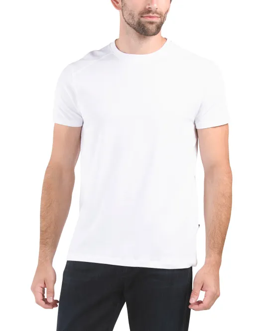 

Эластичная футболка с круглым вырезом Kenneth Cole, белый
