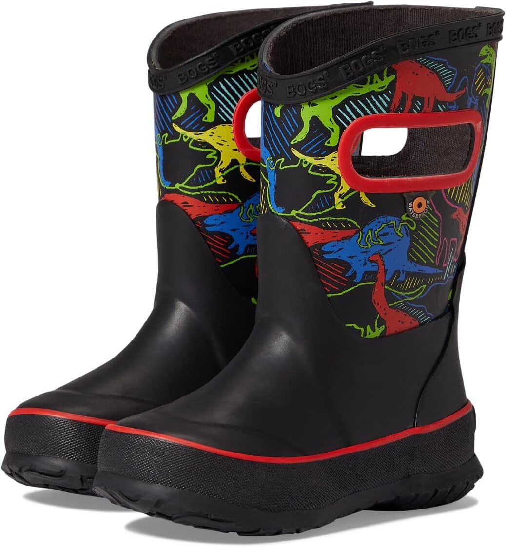 

Резиновые сапоги Rain Boot Neon Dino Bogs, цвет Black Multi Dino