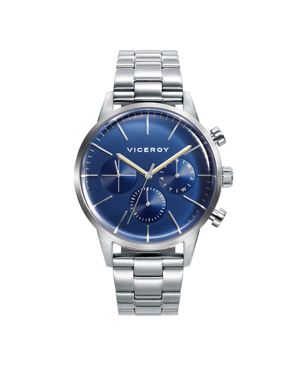 Многофункциональные мужские часы Beat из стали Viceroy, серебро мужские водонепроницаемые кварцевые часы со стальным браслетом на английском и китайском языках