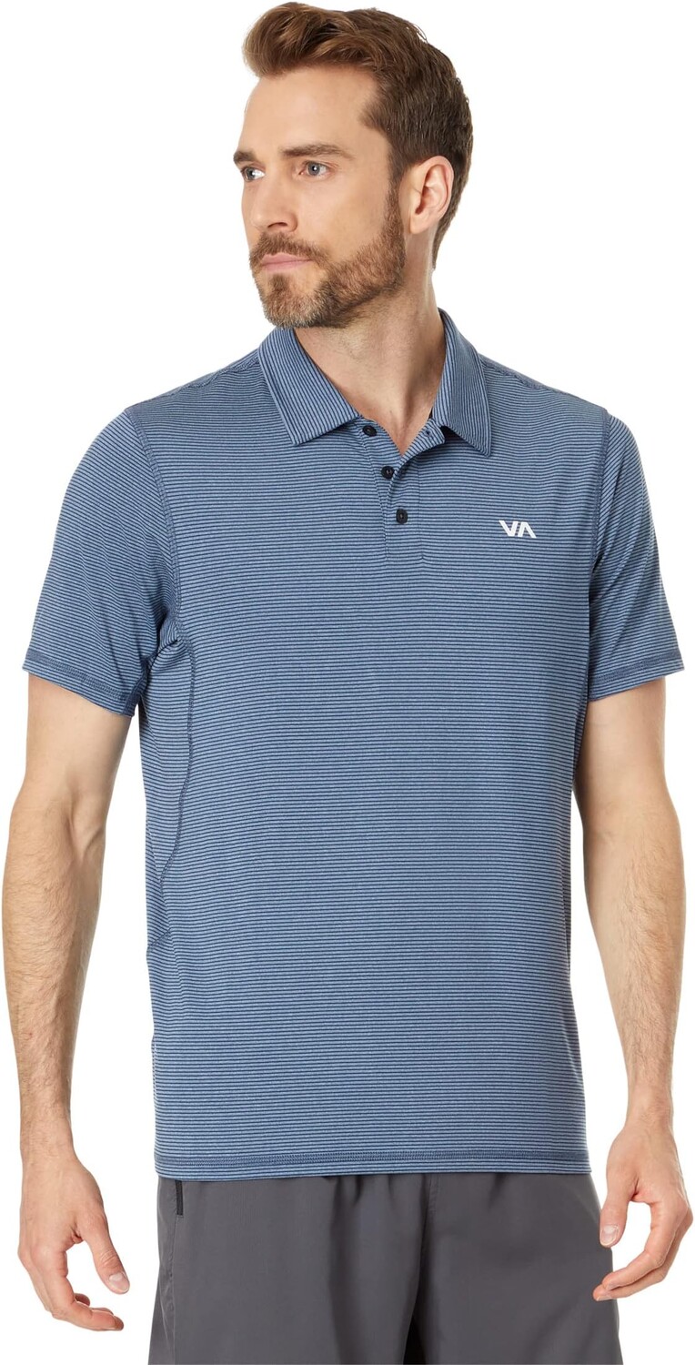 

Рубашка-поло Sport Vent Polo RVCA, цвет Army Blue
