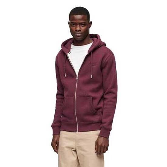 

Толстовка Superdry Essential Logo Full Zip, красный