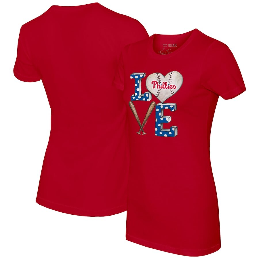 

Футболка с коротким рукавом Tiny Turnip Philadelphia Phillies, красный