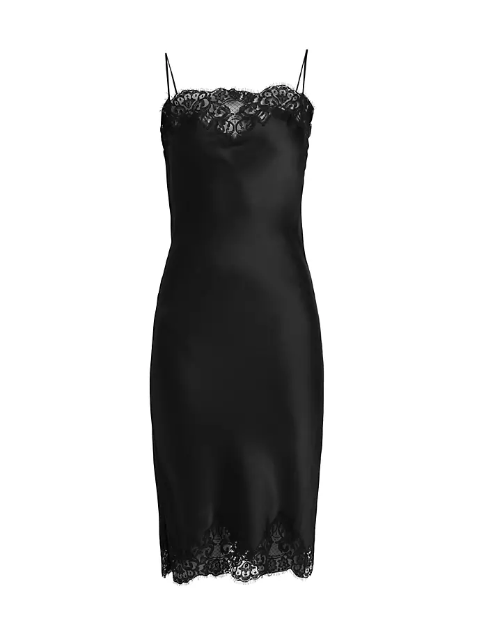 

Легендарное кружевное платье-комбинация Stella Mccartney, черный