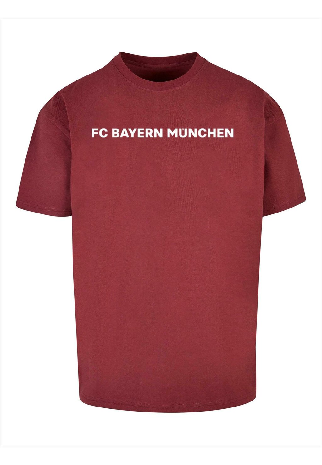 Футболка с принтом HEAVY OVERSIZED FC Bayern München, цвет cherry