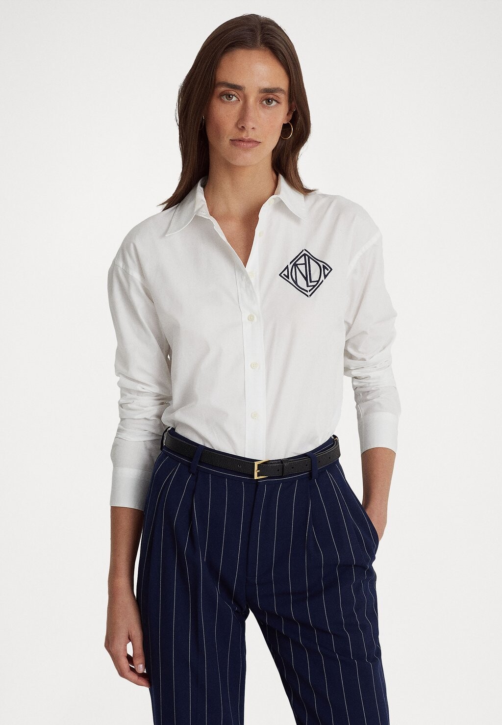 

Блуза на пуговицах Lauren Ralph Lauren, белый
