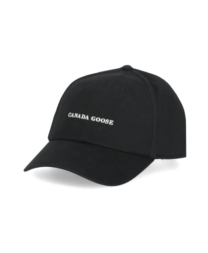 

Хлопковая бейсболка с логотипом Canada Goose, черный