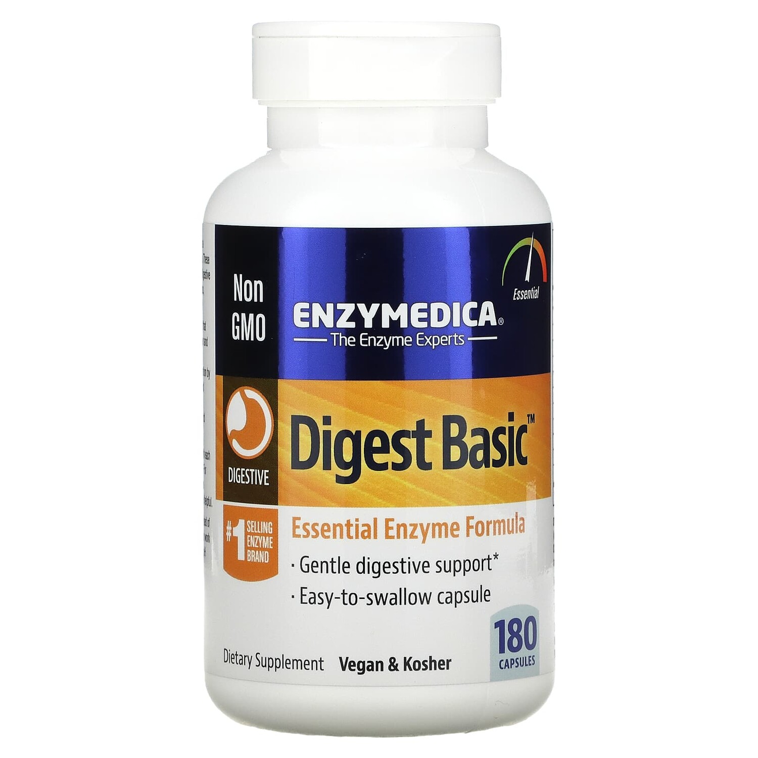 

Digest Basic, формула с основными ферментами, 180 капсул, Enzymedica