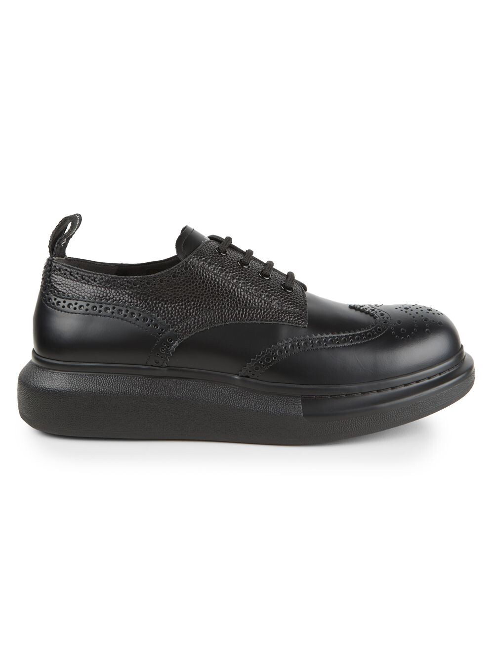 

Кожаные туфли-броги на платформе Alexander McQueen, черный