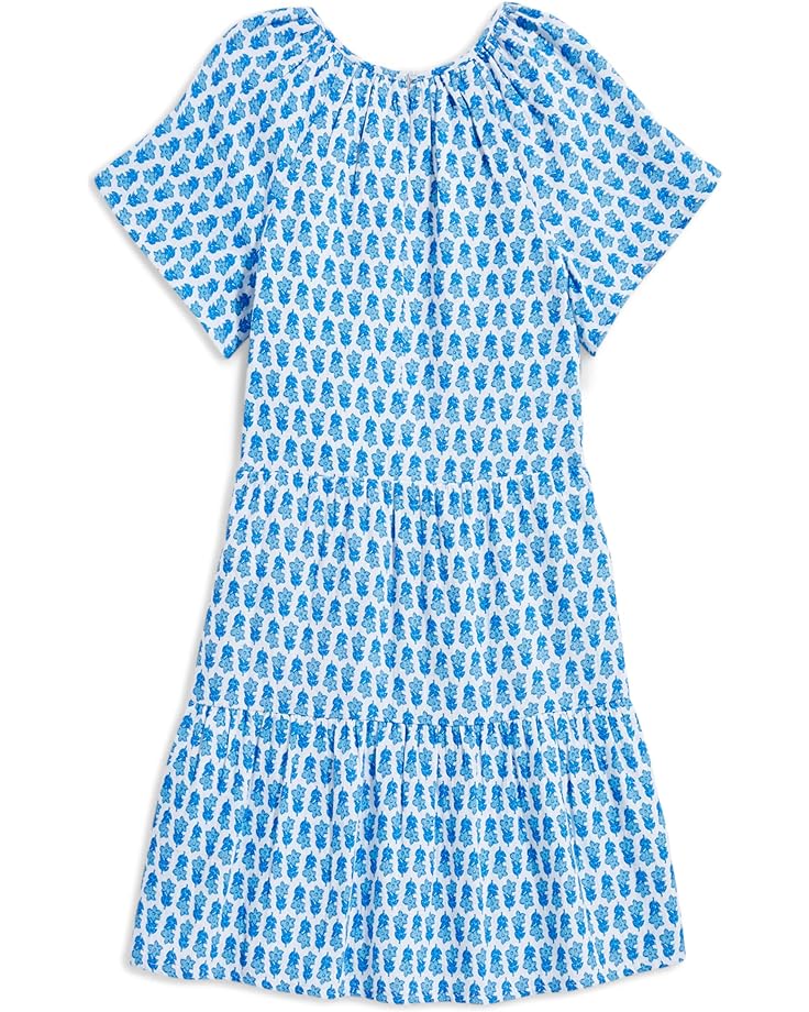 Платье Vineyard Vines Printed Double Gauze Dress, цвет Island Block Print/Ocean Breeze