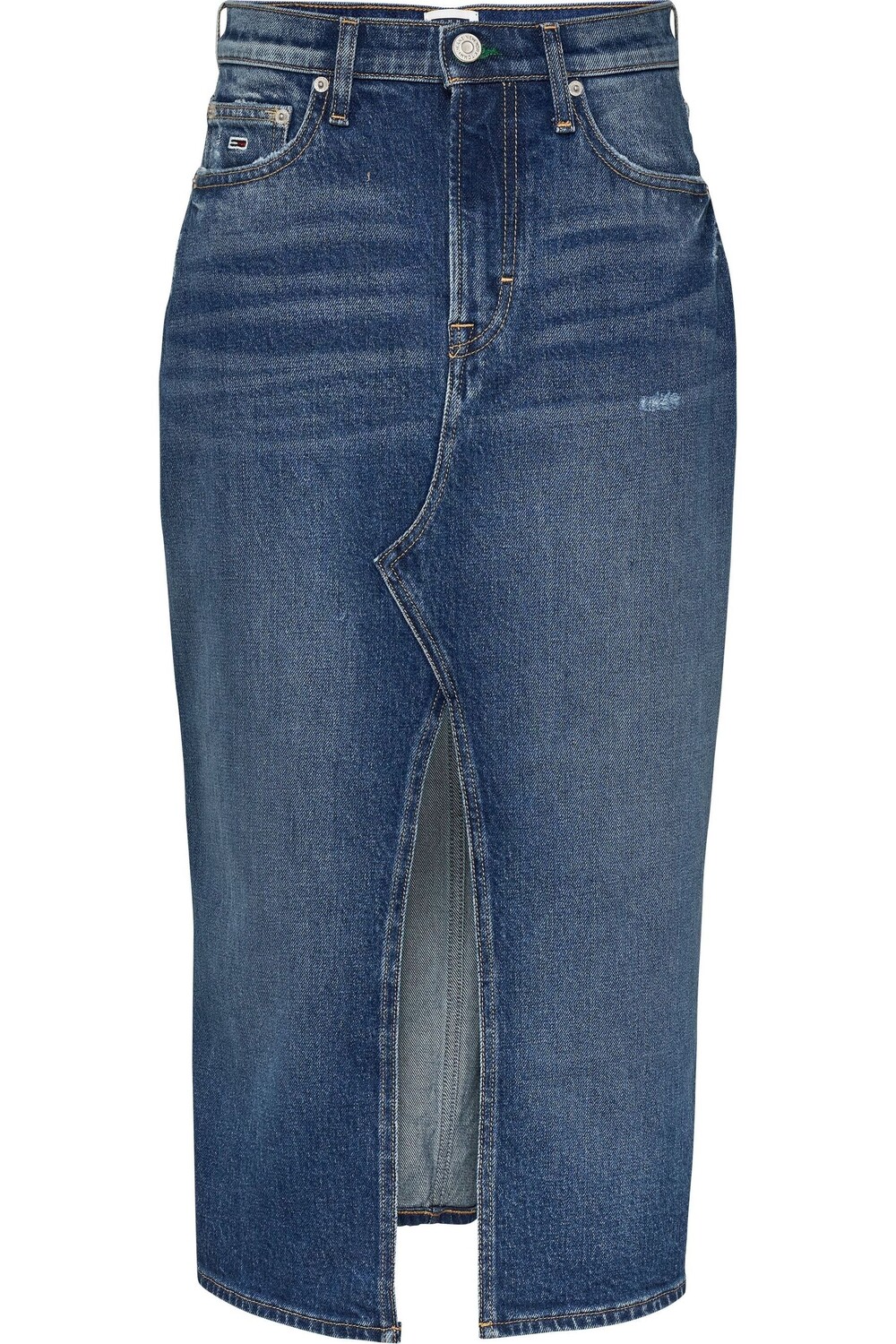 

Юбка миди с высокой посадкой Claire Tommy Jeans, синий