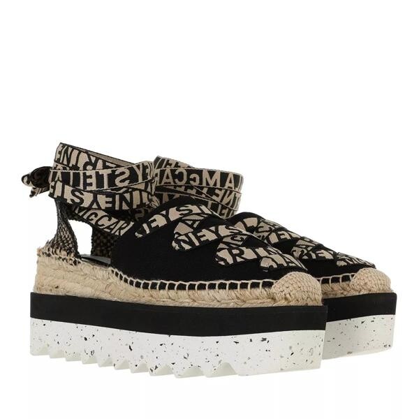 

Сандалии gaia platform espadrilles black Stella Mccartney, черный