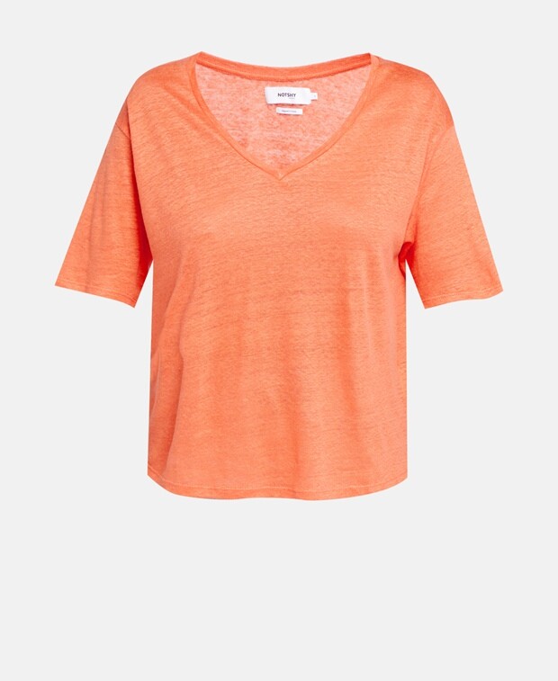 

Льняной лонгслив Notshy Cashmere, оранжевый