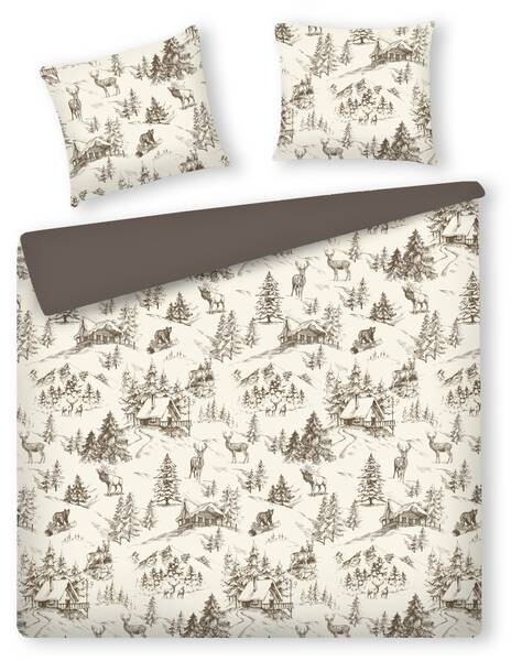 

Постельное белье home & you Foresto, 200x1x220 см цвет hellbeige