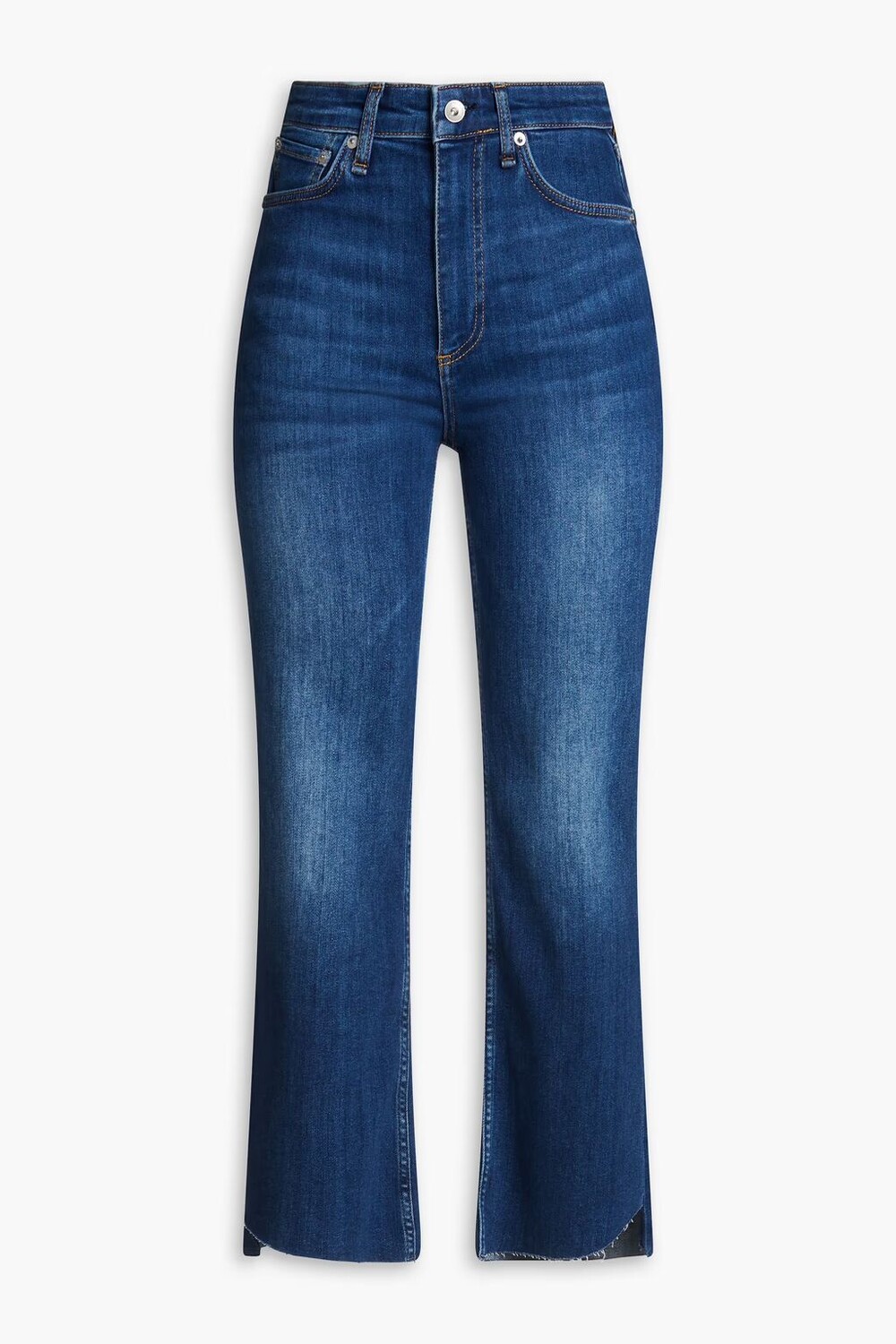 

Расклешенные джинсы Casey с высокой посадкой Rag & Bone, средний деним