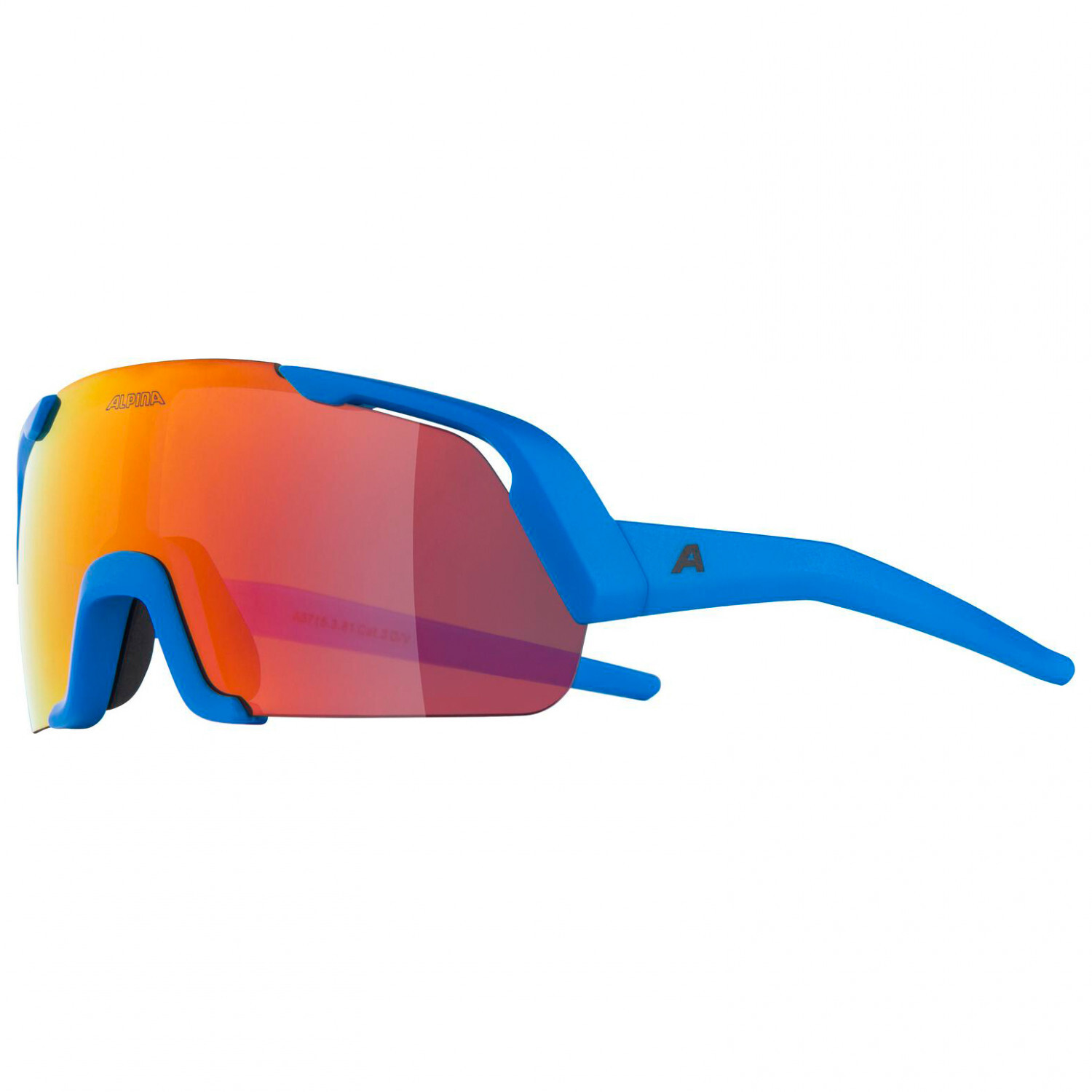 

Велосипедные очки Alpina Rocket Youth Mirror Cat 3, цвет Blue Matt
