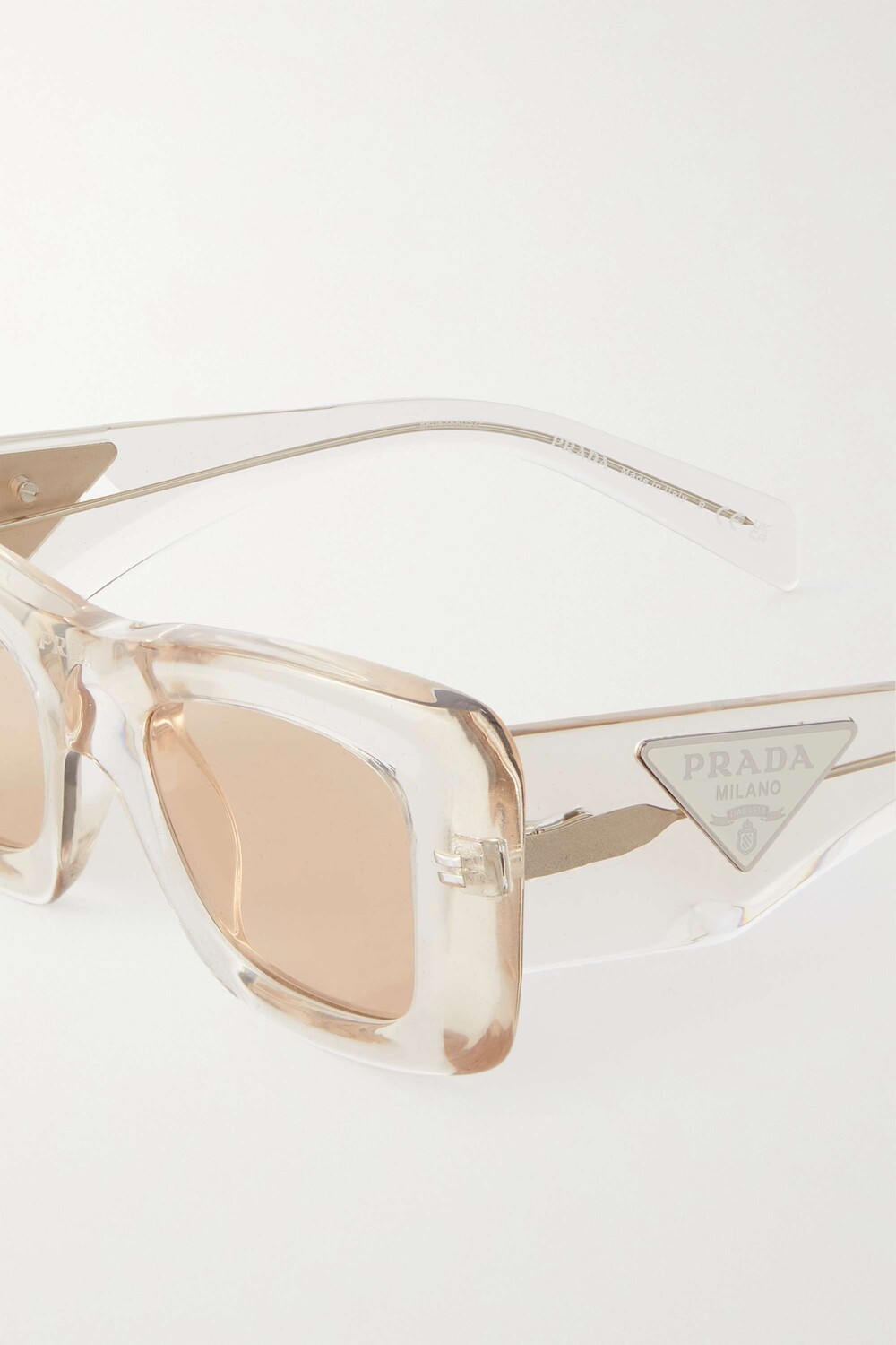 

PRADA EYEWEAR солнцезащитные очки в квадратной оправе из ацетата, нейтральный