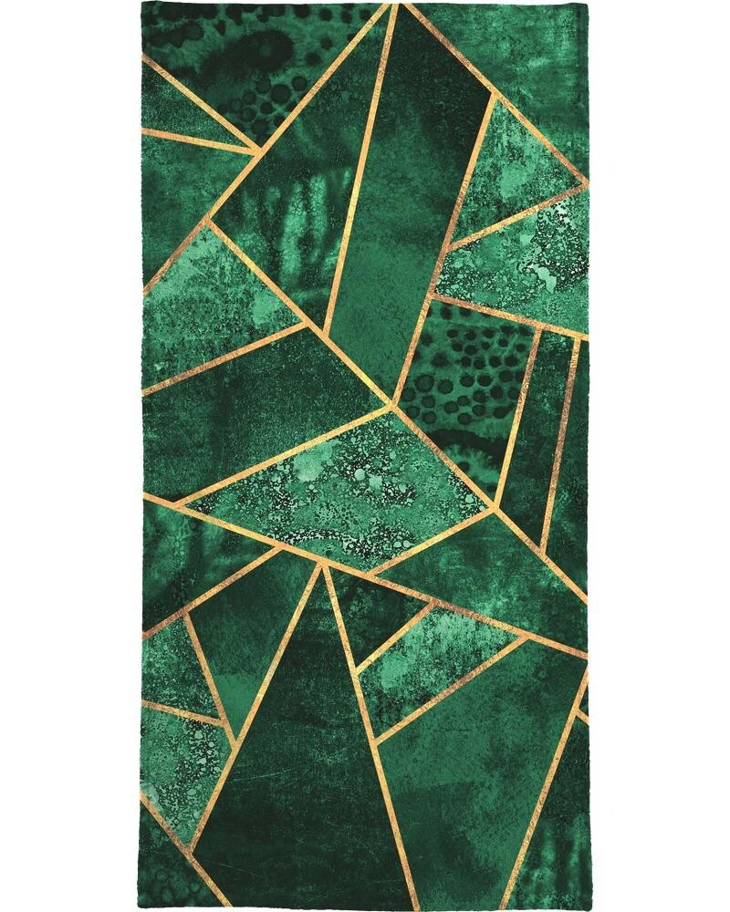 

Полотенце для ванной Juniqe Deep Emerald, зеленый