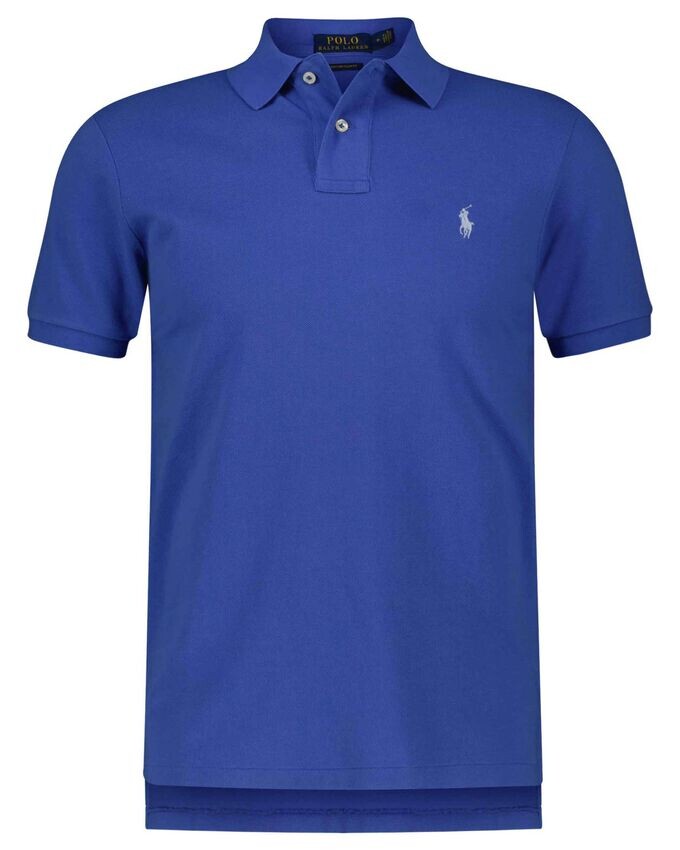 

Рубашка поло узкого кроя по индивидуальному заказу Polo Ralph Lauren, синий