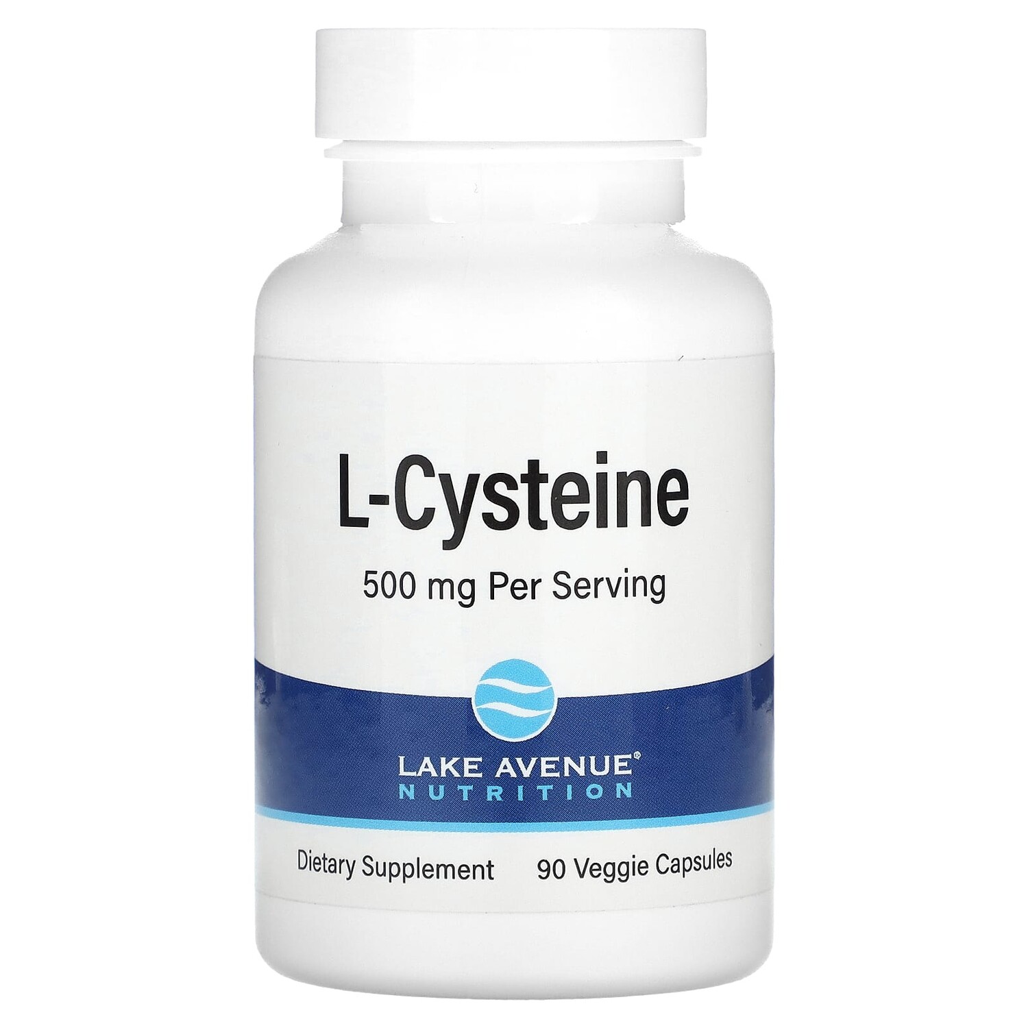 

L-цистеин, 500 мг, 90 растительных капсул, Lake Avenue Nutrition