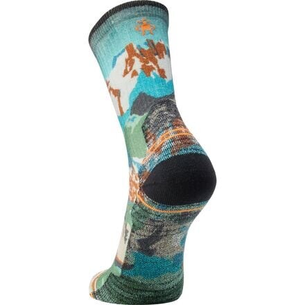 

Носки с принтом Crew Light Cushion Alpine Trail Smartwool, цвет Winter Moss