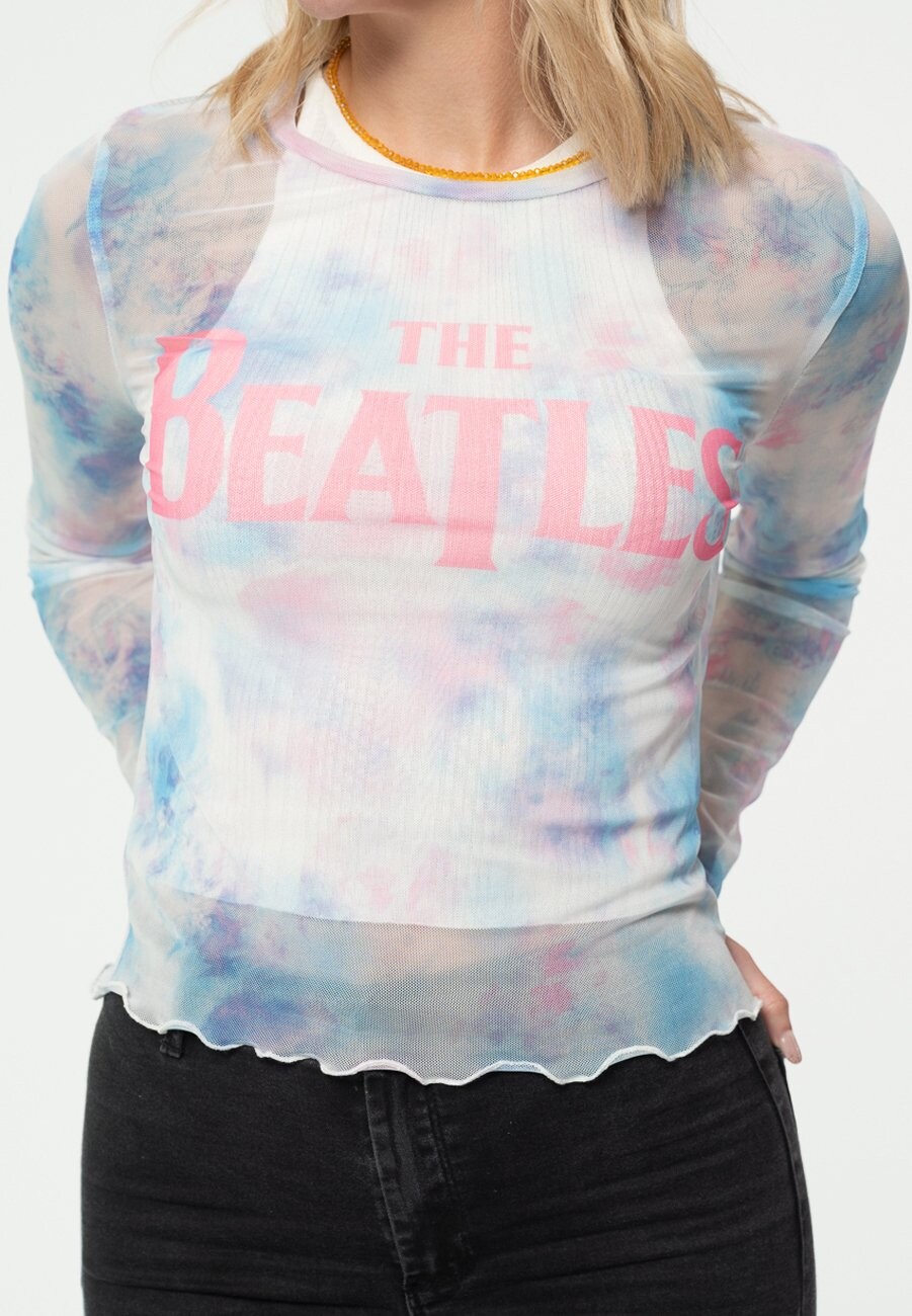 

Топ с длинными рукавами THE BEATLES DROP T LOGO LONG SLEEVE Paradiso Clothing, белый