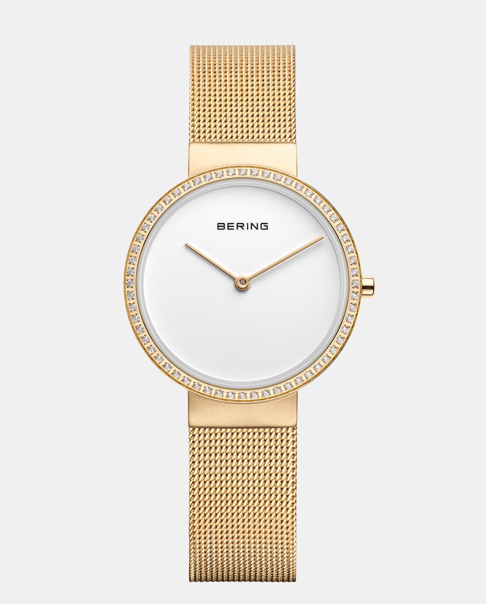 цена Classic 14531-330 Автоматические женские часы из золотой стали Bering, золотой
