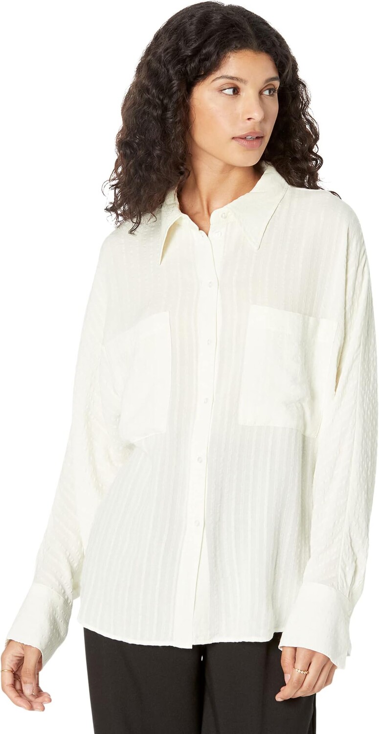 

Рубашка Mayo Button-Up MANGO, цвет Natural