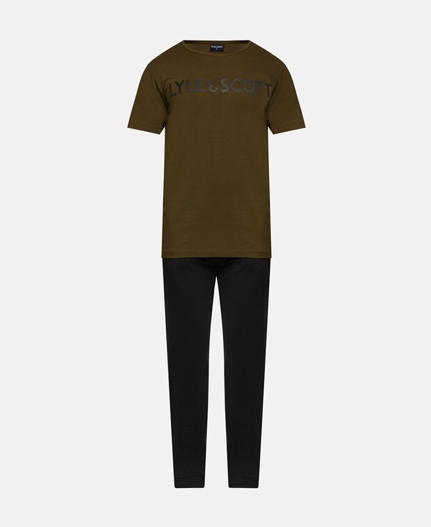 

Пижама Lyle & Scott, темно-зеленый