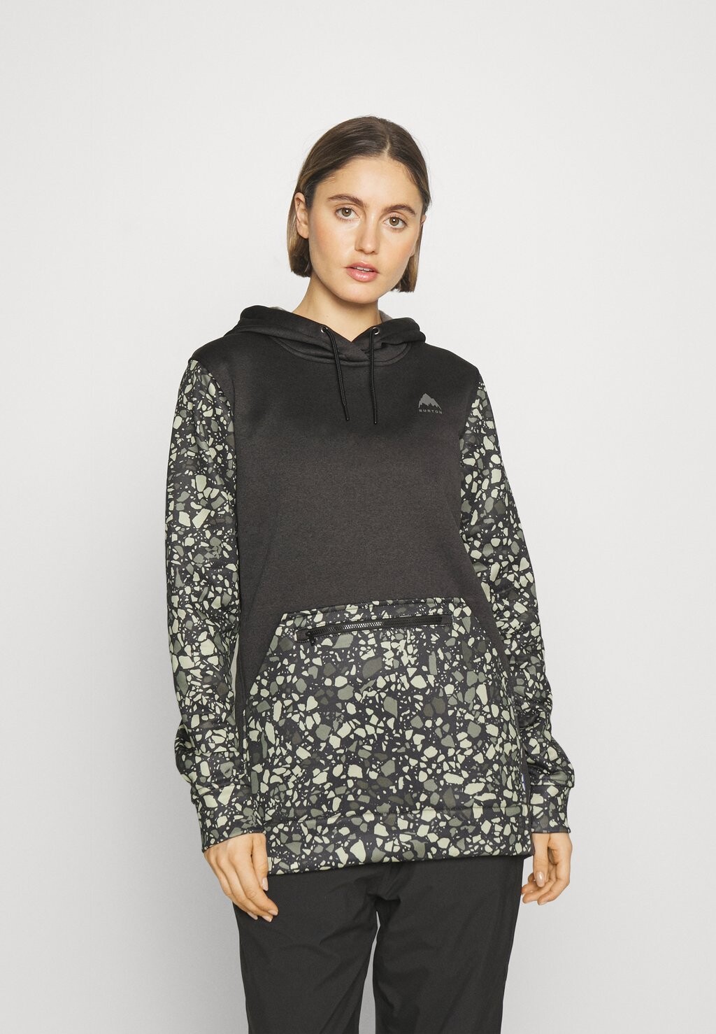 

Толстовка Burton ЖЕНСКАЯ ДУБОВАЯ ДЛИННАЯ ХУДИ, цвет true black heather
