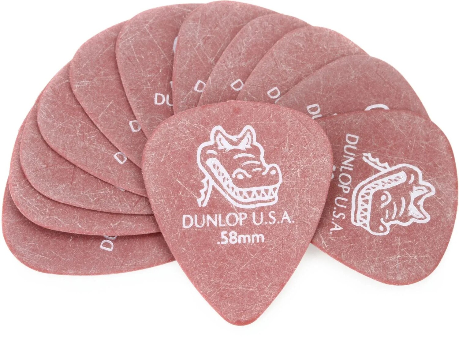 

Медиаторы Dunlop 417P058 Gator Grip — красные, 0,58 мм (12 шт.)