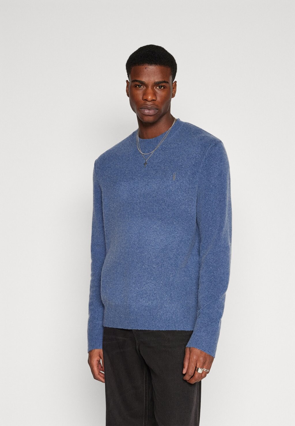 

Свитер Statten Crew AllSaints, цвет orbit blue
