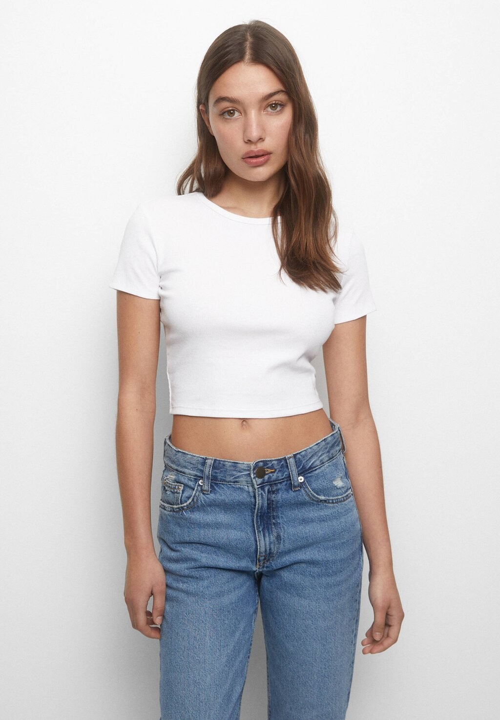 

Базовая футболка PULL&BEAR, белый