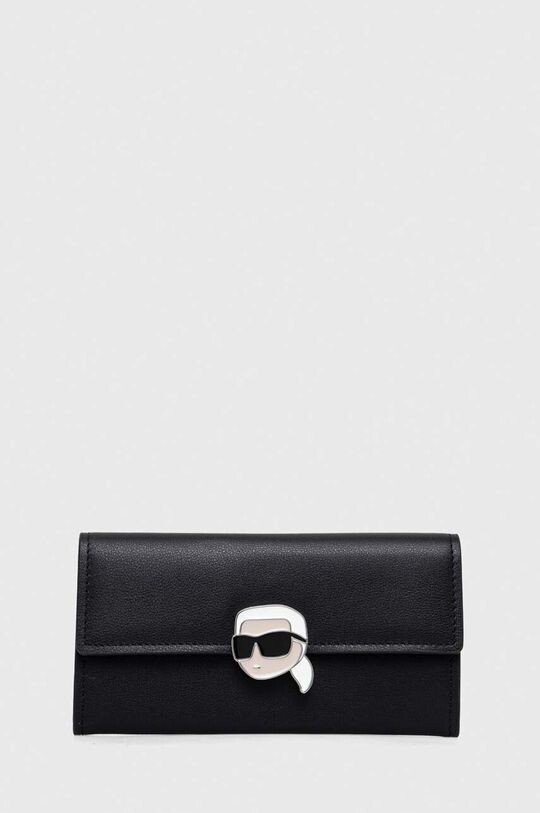 

Кожаный кошелек Karl Lagerfeld, черный
