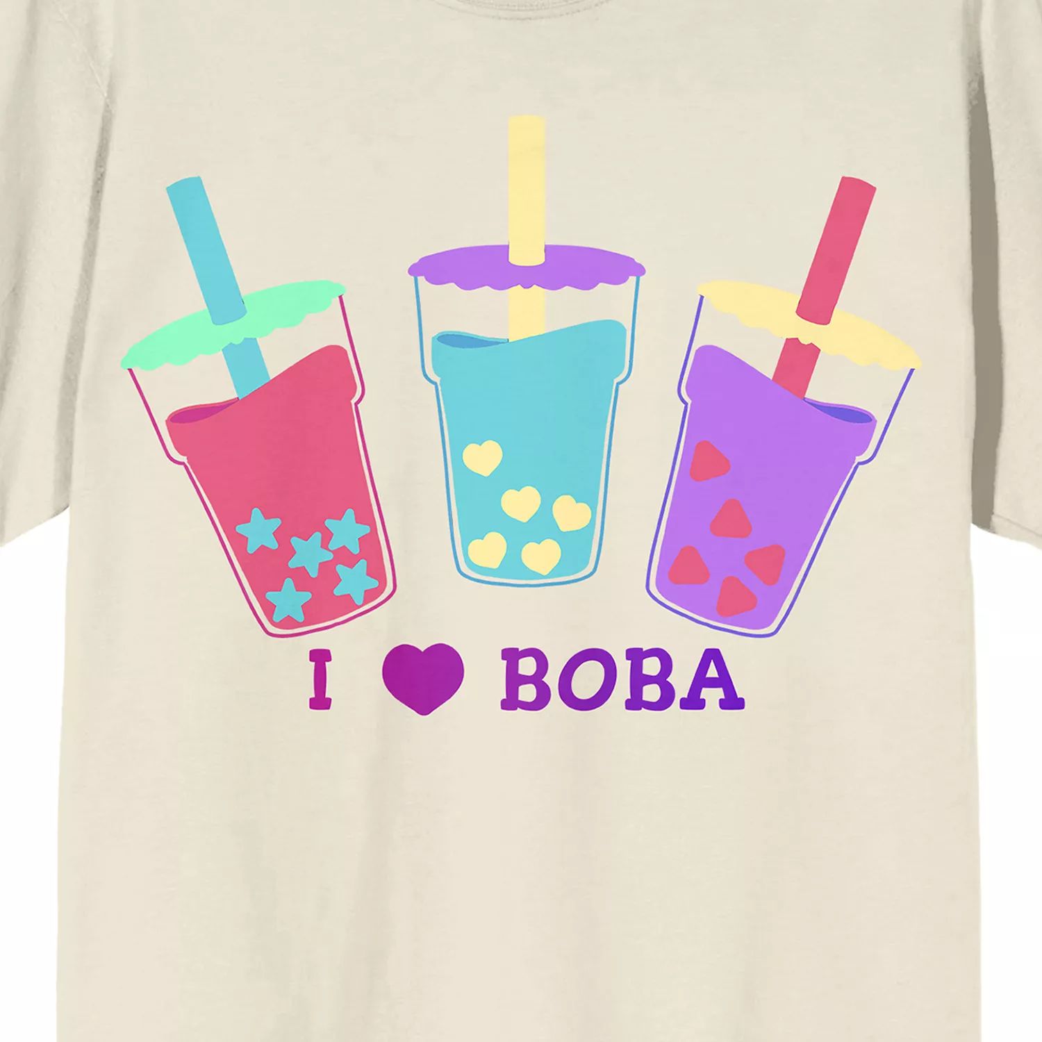 Мужская чайная футболка Bobadorable I Love Boba Licensed Character
