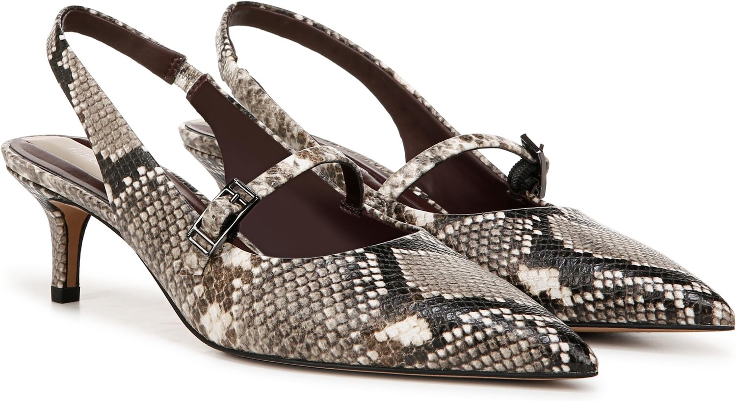 

Туфли Franco Sarto Khloe Slingbacks, цвет Roccia Snake Faux Leather