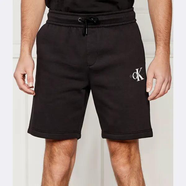 

Шорты монолога прямого кроя Calvin Klein, черный