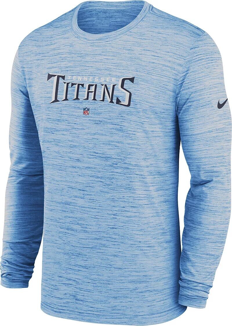 

Мужская синяя футболка с длинным рукавом Nike Tennessee Titans Sideline Velocity