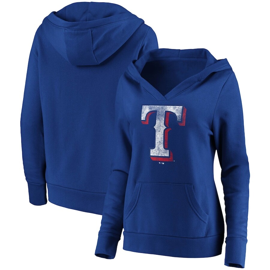 

Пуловер с капюшоном Fanatics Branded Texas Rangers, роял