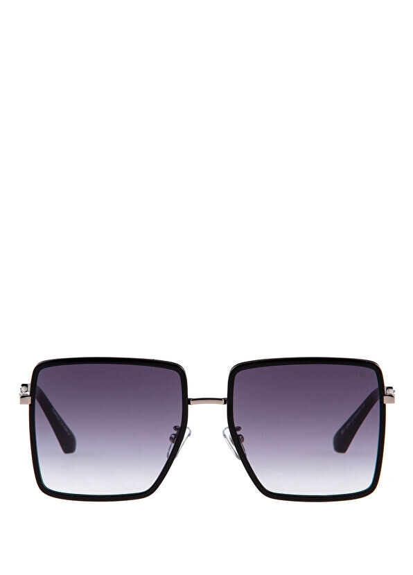 

Bc 1244 c 2 квадратные женские солнцезащитные очки металлик Blancia Milano, черный
