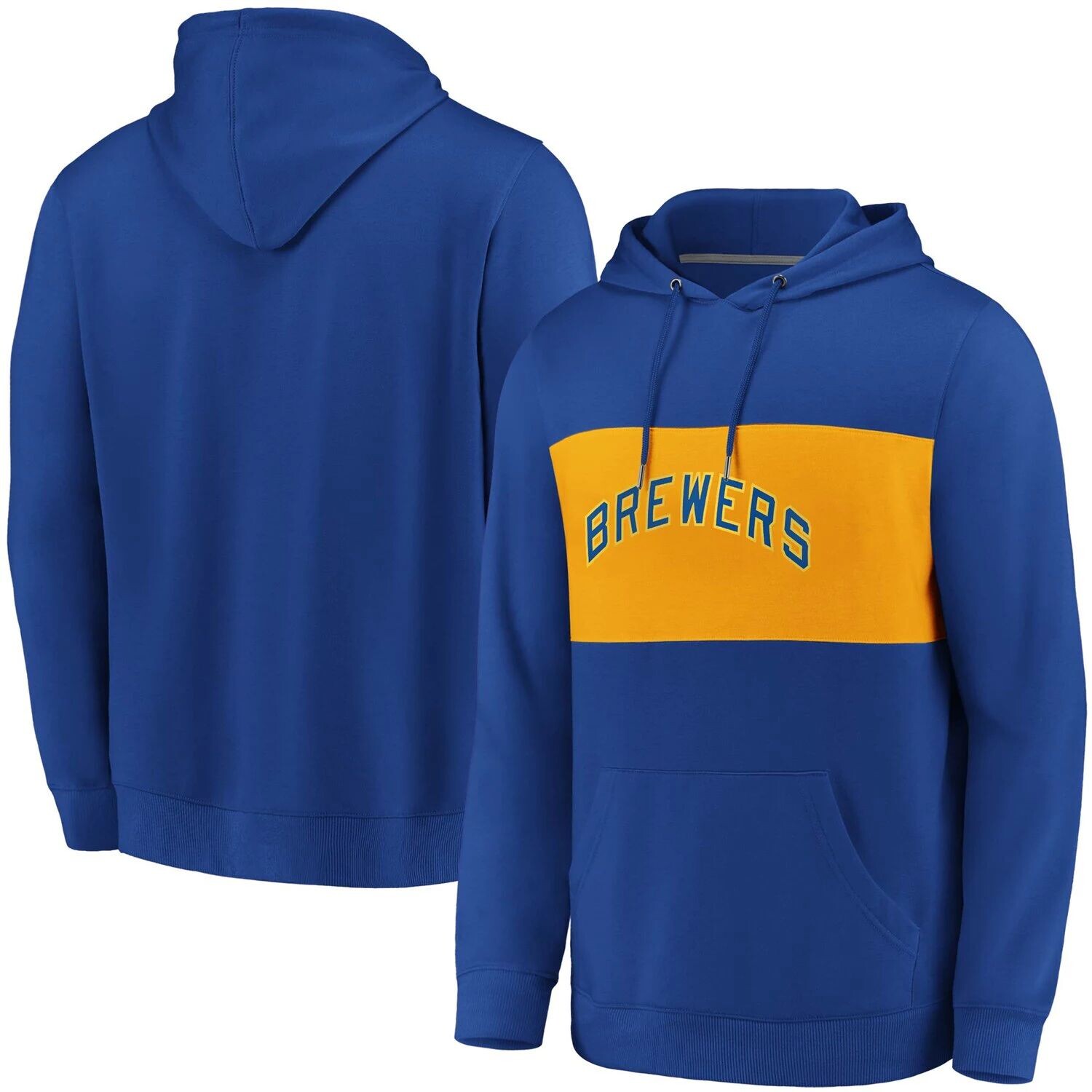 

Мужской фирменный пуловер с капюшоном из искусственного кашемира Royal Milwaukee Brewers True Classics Fanatics